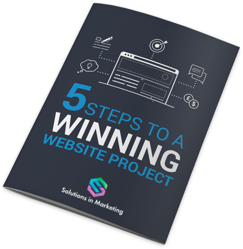 ebook cover of 5 steps to a winning website project